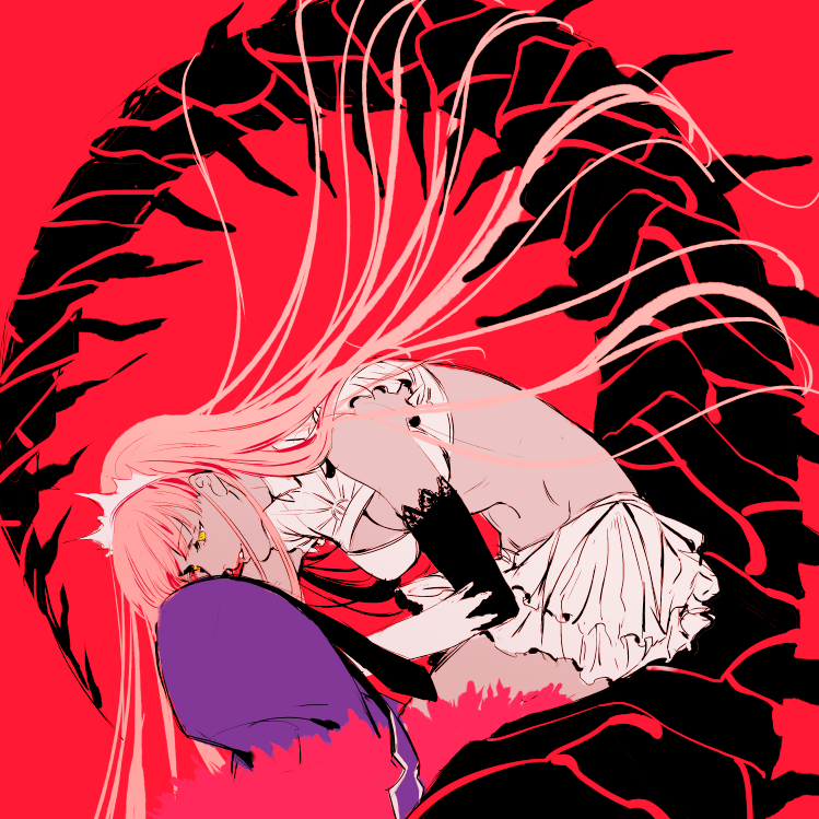 1boy, 1girl, bad_id, bad_pixiv_id, breasts, cleavage, cleavage_cutout, clothing_cutout