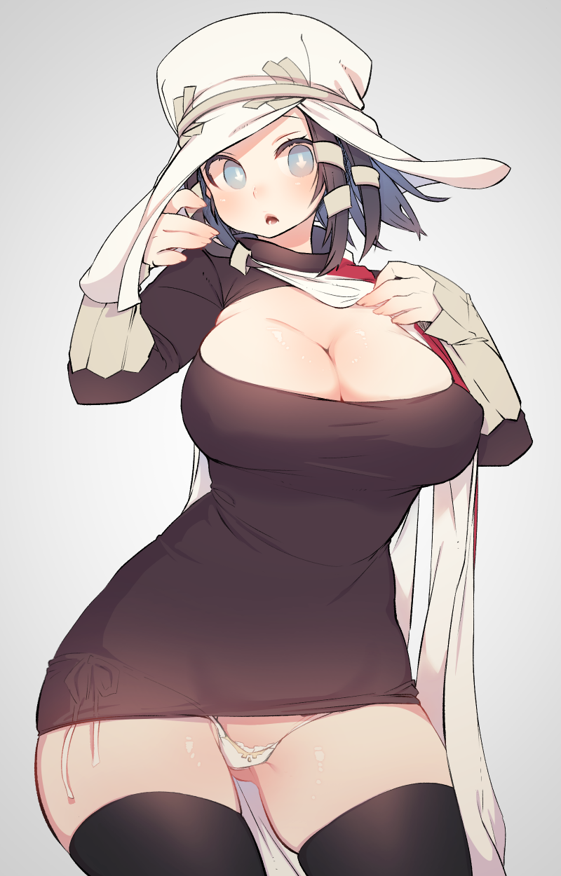 1girl, arrow_(en'en_no_shouboutai), arrow_(symbol), black_hair, blue_eyes, blush, breasts, en'en_no_shouboutai