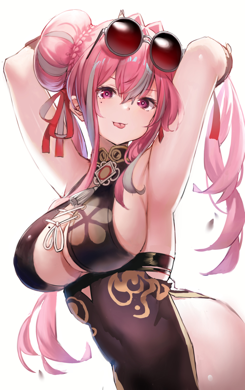 1girl, absurdres, armpits, arms_behind_head, arms_up, azur_lane, bare_arms, bare_shoulders