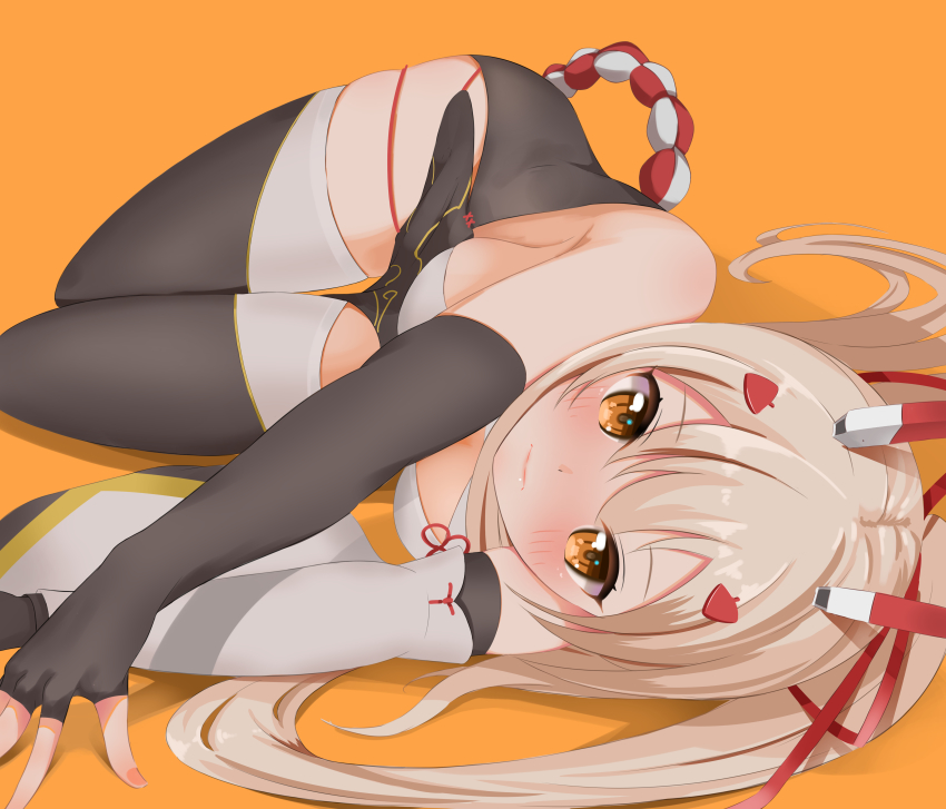 1girl, 3:, absurdres, ayanami_(azur_lane), ayanami_(lunar_demon)_(azur_lane), azur_lane, black_gloves, black_thighhighs