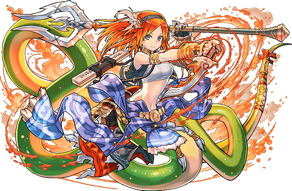 1girl, armlet, artist_request, bare_arms, bare_shoulders, belt, bracelet, dagger