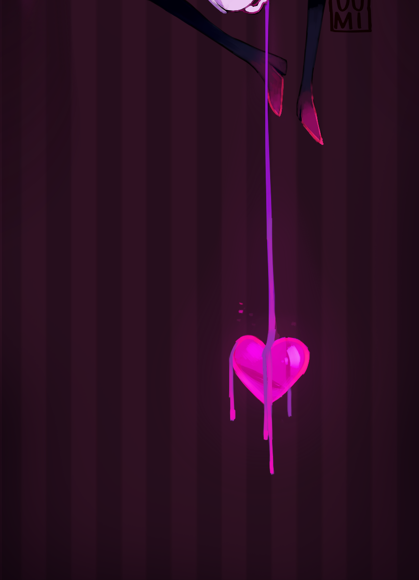 1girl, arthropod_girl, artist_collaboration, bluumi, commentary, english_commentary, heart, insect_girl