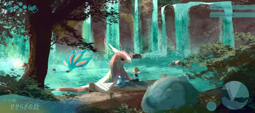 1girl, absurdres, alternate_color, aqua_theme, arm_up, bare_shoulders, black_eyes, black_skirt