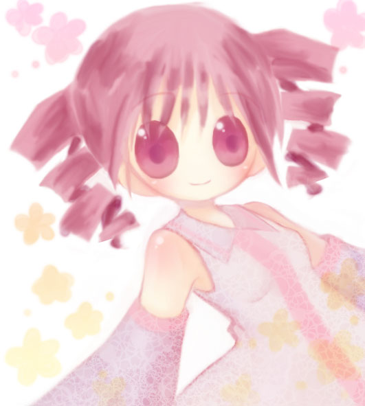 1girl, curly_hair, drill_hair, female_focus, kasane_teto, kasane_teto_(utau), keimari, pink_hair