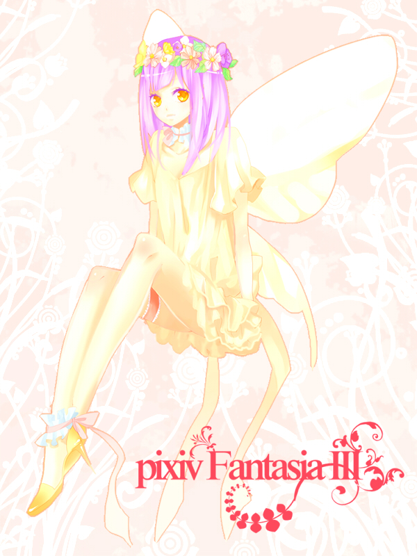 coma_(fginiy), fairy, flower, gigandal_federation, high_heels, pixiv_fantasia, pixiv_fantasia_3, purple_hair