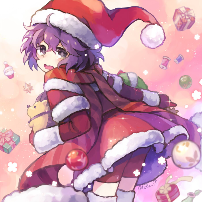 1girl, bernadetta_von_varley, bernadetta_von_varley_(winter), bike_shorts, commentary_request, dress, fire_emblem, fire_emblem:_three_houses