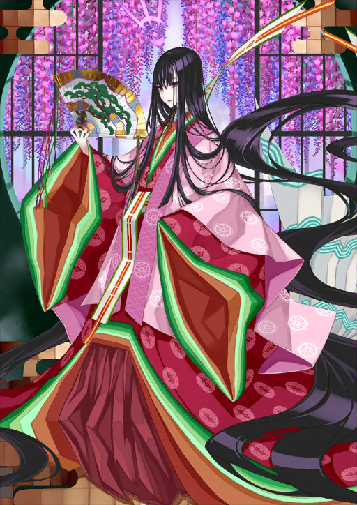 1girl, caster_class_(fate), fate/grand_order, fate_(series), female_focus, formal_clothes, hand_fan, holding