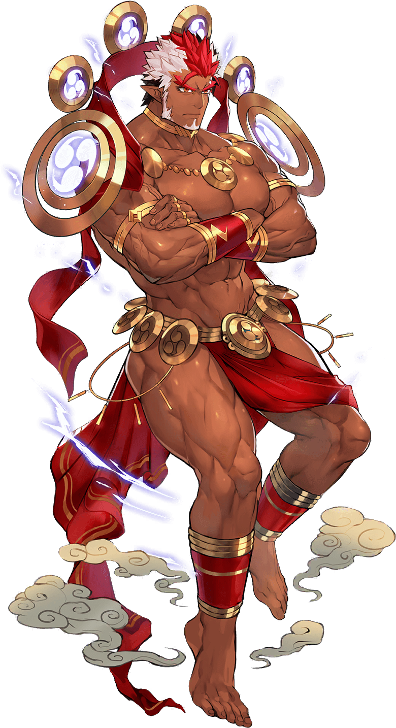 1boy, abs, alternate_hair_color, ass, bara, bare_pectorals, barefoot, blonde_hair