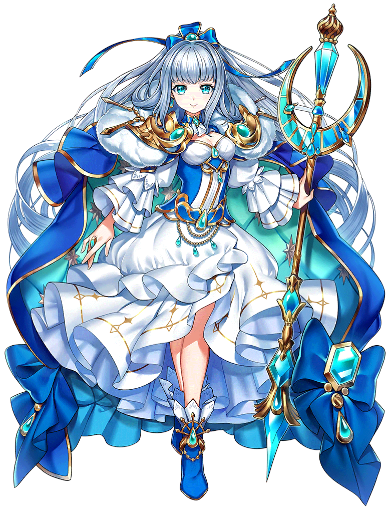 1girl, airis_(shironeko_project), blue_eyes, blue_shoes, blunt_bangs, full_body, long_hair, official_art