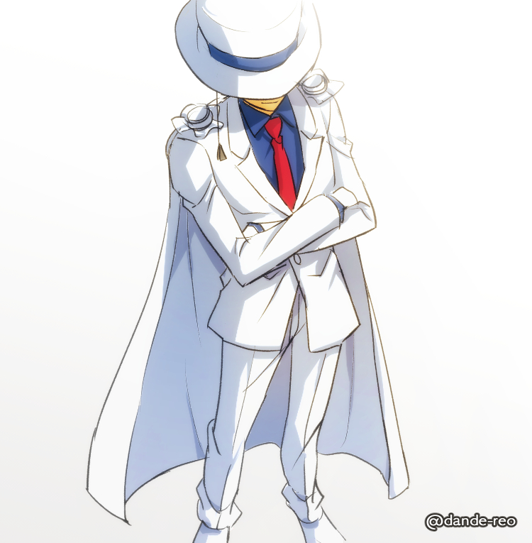 1boy, blue_shirt, cape, closed_mouth, collared_shirt, commentary_request, covered_eyes, crossed_arms