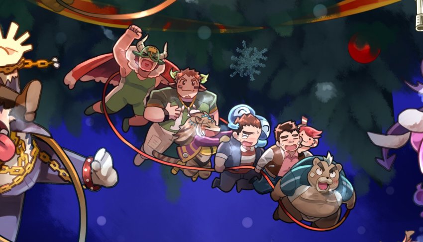 >_<, 6+boys, :3, american_football_uniform, animal_ears, ashigara_(housamo), bear_boy, blush