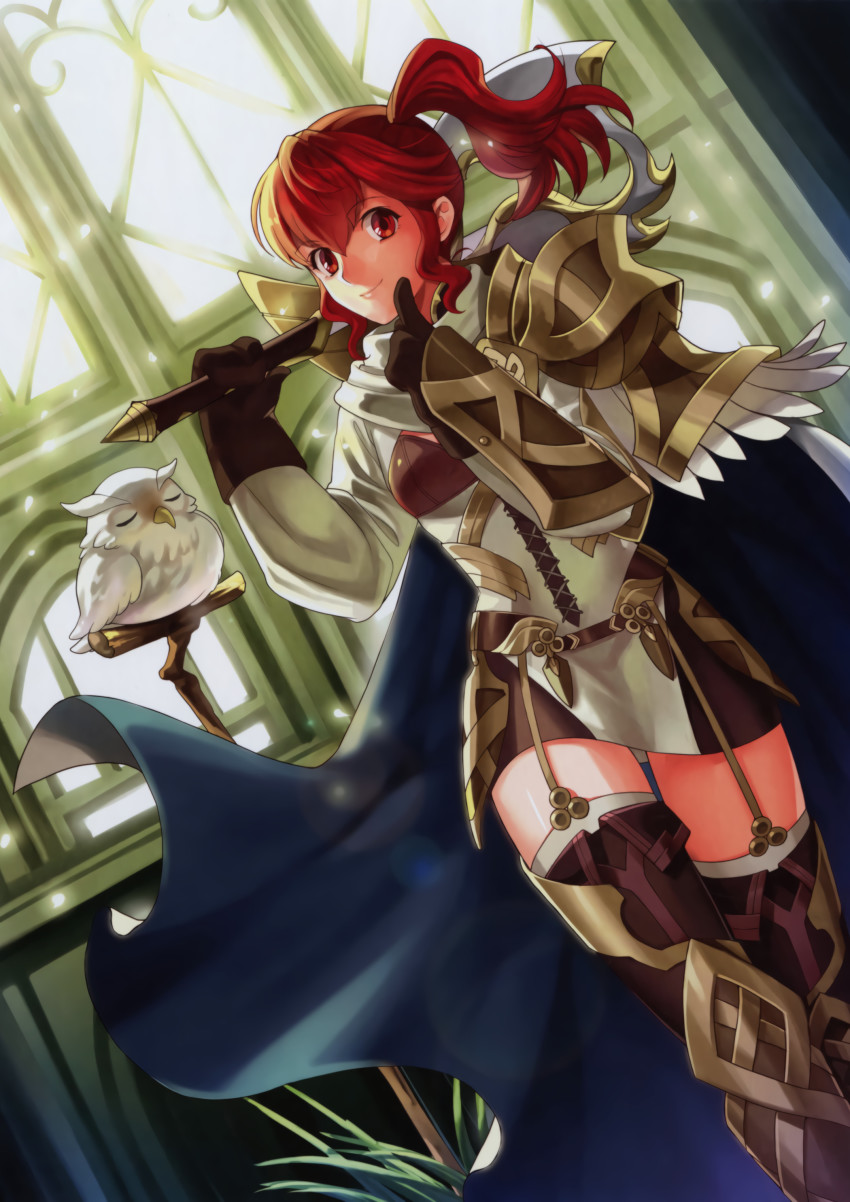 1girl, absurdres, anna_(fire_emblem), anna_(fire_emblem_heroes), armor, armored_dress, axe, belt