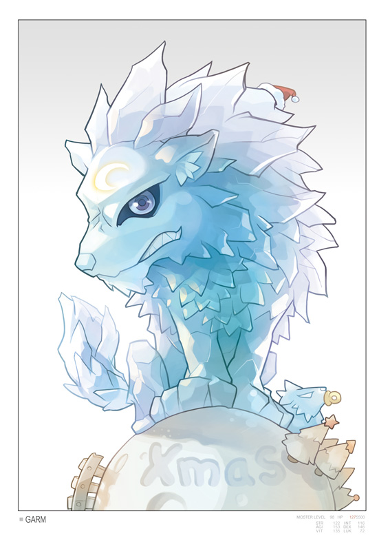 animal_ear_fluff, border, chibi, christmas, commentary_request, creature, crescent, english_text