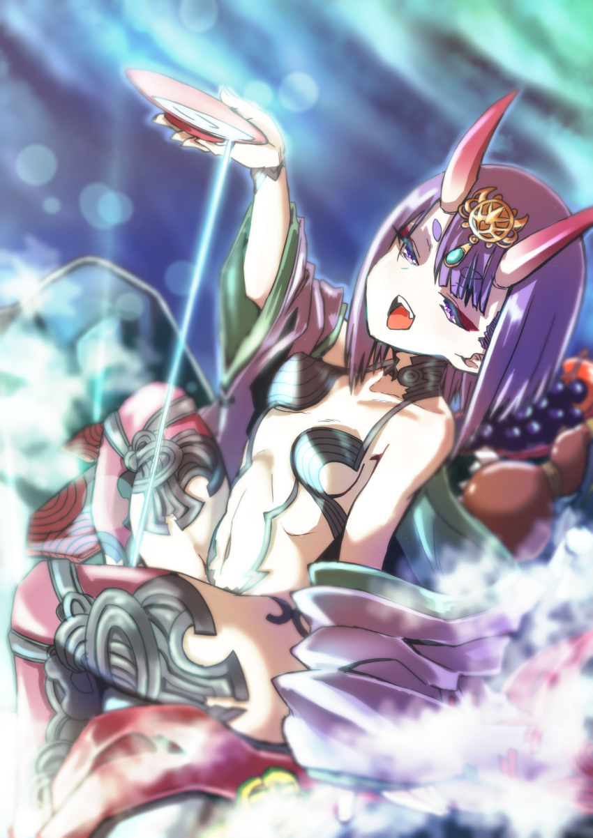 1girl, akaimame, alcohol, bare_shoulders, bob_cut, breasts, collarbone, cup