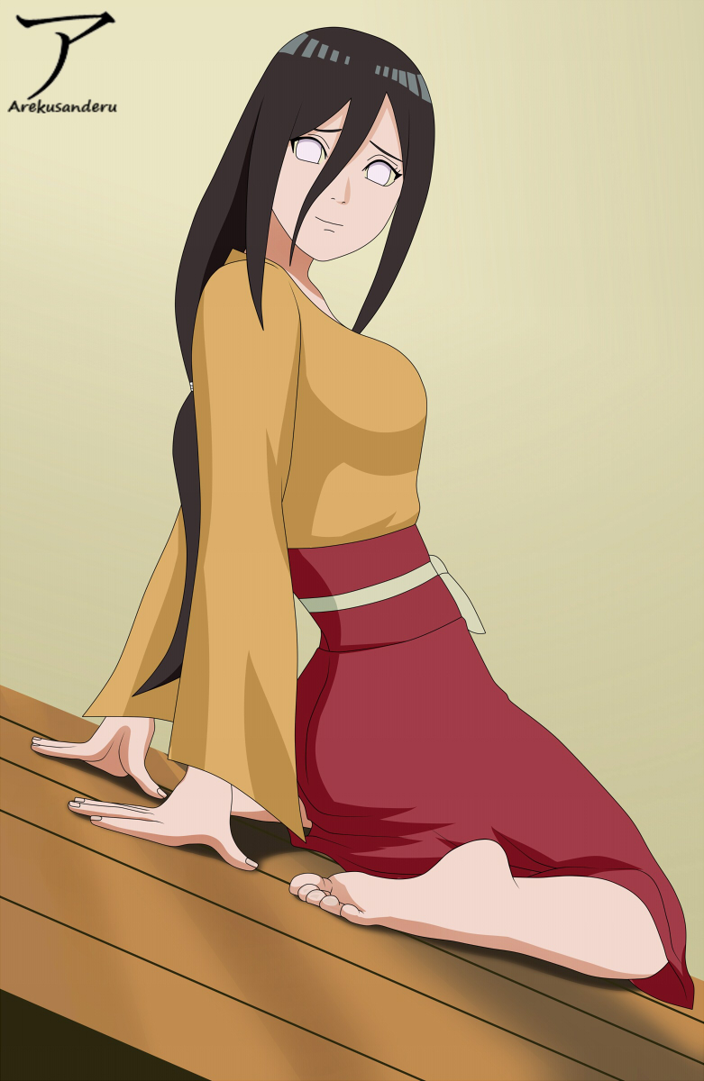 1girl, arekusanderu, arm_support, barefoot, black_hair, breasts, feet, female_focus