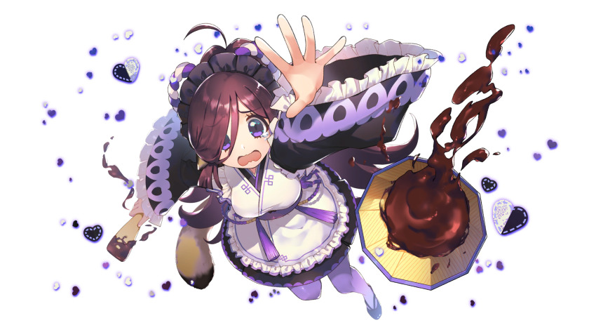 1girl, ahoge, amazuyu_tatsuki, aquaplus, breasts, brown_hair, highres, kuroma_(utawarerumono:_lost_flag)