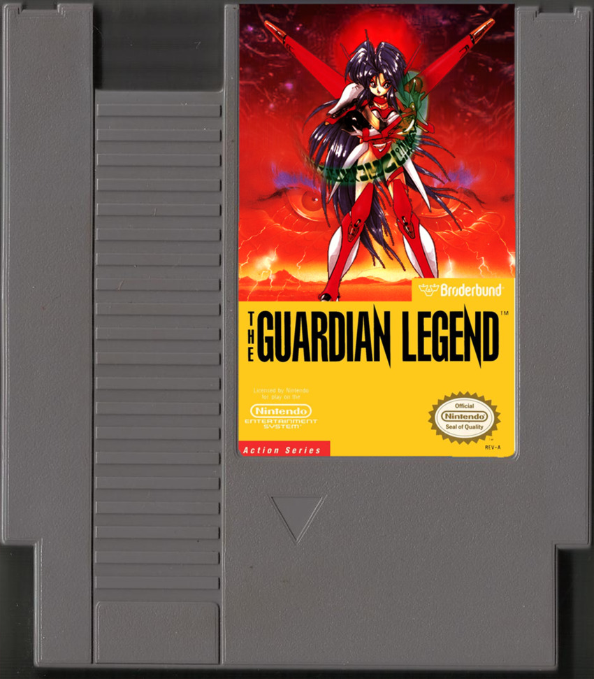 1990s_(style), akitaka_mika, cartridge, game_console, guardic_gaiden, highres, mockup, nes