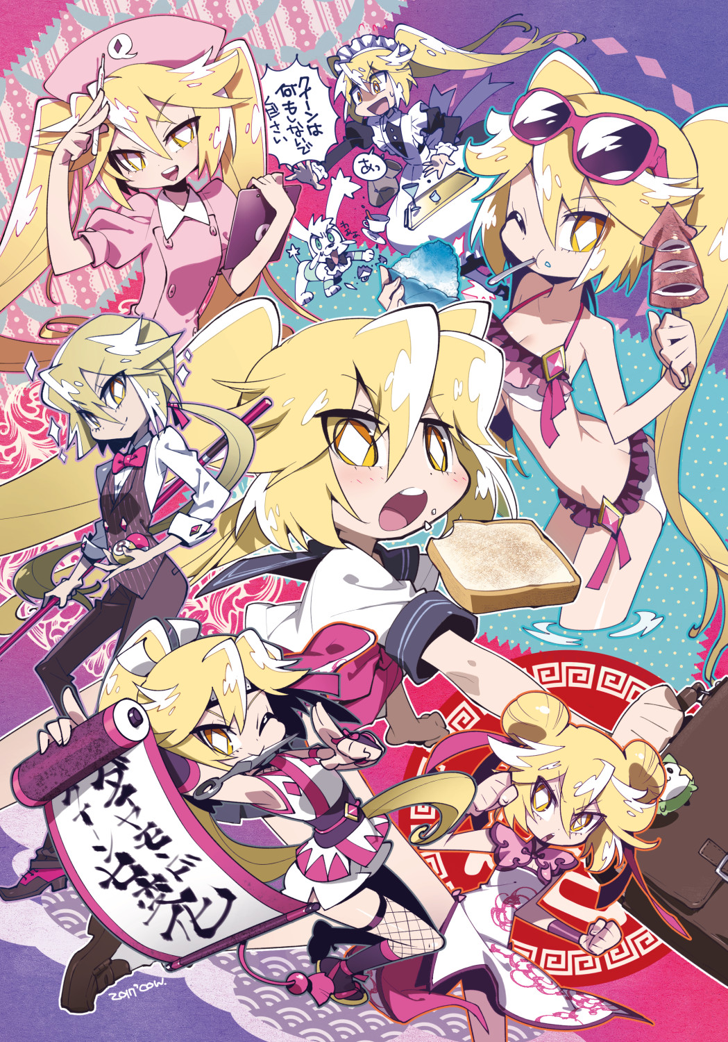 1boy, cape, diamond_queen, formal_clothes, gloves, hat, highres, kaitou_joker