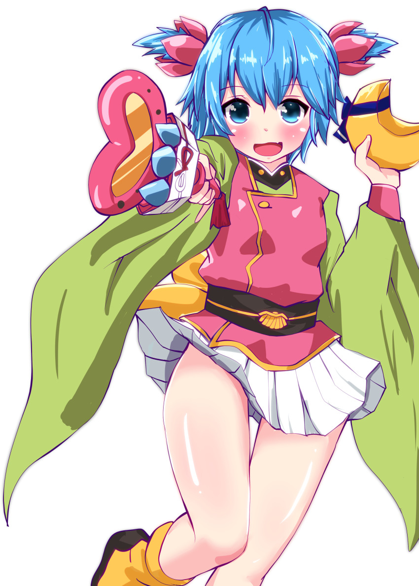 1girl, :d, absurdres, back_bow, blue_eyes, blue_hair, blush, bow