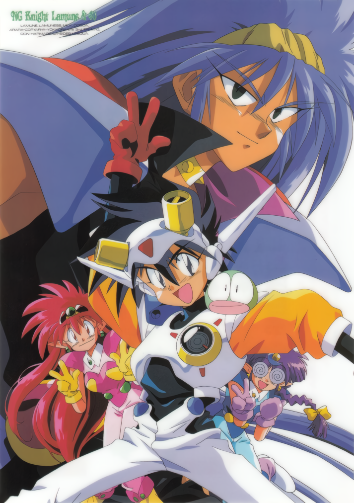 1980s_(style), arara_cocoa, arara_milk, arm_up, baba_lamune, black_hair, cacao_(lamune), choker