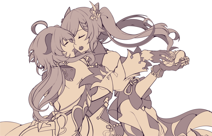 absurdres, ahoge, backless_dress, backless_outfit, bow, box, cheschorv, chocolate