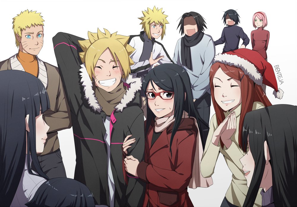 5boys, 6+girls, benteja, black_eyes, black_hair, blonde_hair, blue_eyes, blue_hair, boruto:_naruto_next_generations, boruto:_naruto_the_movie, brother, brother_and_sister, closed_eyes, coat, facial_mark, family, father_and_child, father_and_daughter, father_and_son, glasses, grandfather_and_granddaughter, grandfather_and_grandson, grandma, grandmother_and_granddaughter, grandmother_and_grandson, haruno_sakura, hat, husband_and_wife, hyuuga_hinata, mother_and_child, mother_and_daughter, mother_and_son, multiple_boys, multiple_girls, namikaze_minato, naruto_(classic), naruto_(series), parent_and_child, pink_hair, red_hair, santa_hat, scarf, short_hair, siblings, sister, surprised, time_paradox, uchiha_fugaku, uchiha_mikoto, uchiha_sarada, uchiha_sasuke, uzumaki_boruto, uzumaki_himawari, uzumaki_kushina, uzumaki_naruto, whisker_markings, whiskers