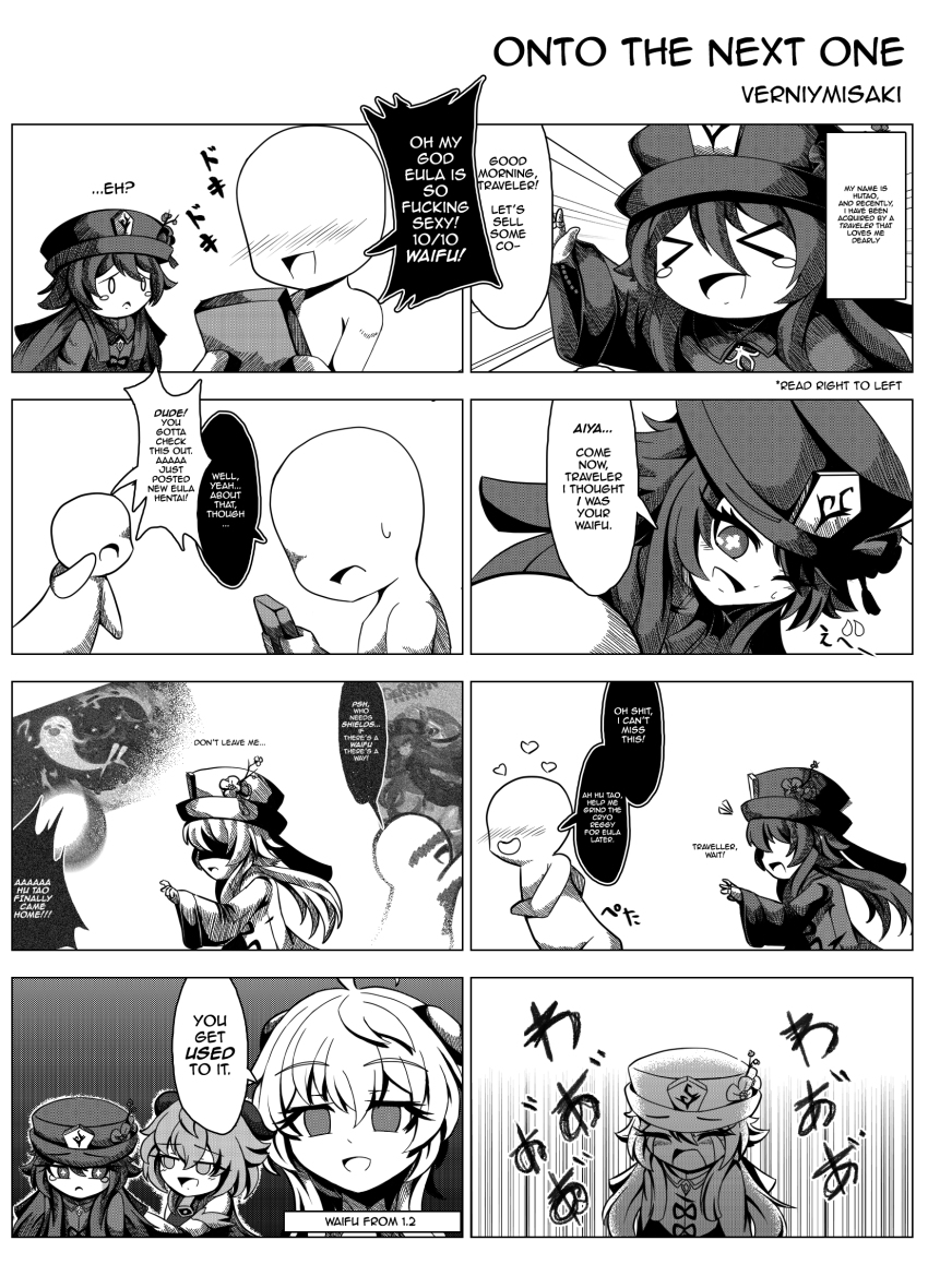 >_<, 2boys, 2girls, :o, ahoge, bead_bracelet, beads, blush