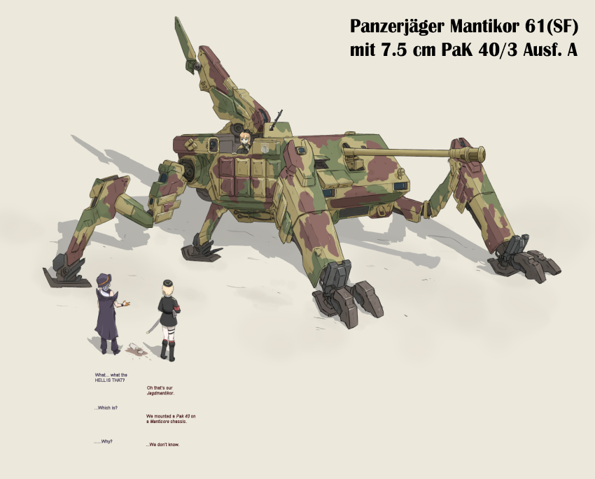 3girls, awsaedmd, blonde_hair, blouse, english_text, fusion, girls'_frontline, gun