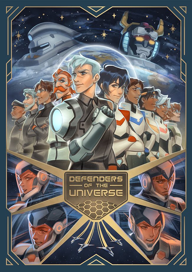 4girls, 6+boys, adam_(voltron), beard, black_hair, brown_eyes, brown_hair, commander_iverson