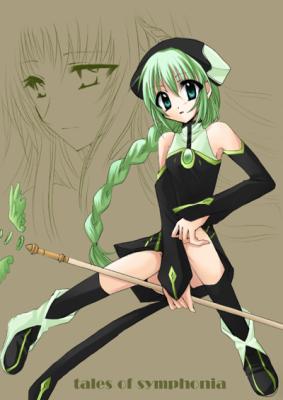 00s, 2girls, green_eyes, green_hair, lowres, martel_yggdrasill, multiple_girls, tabatha