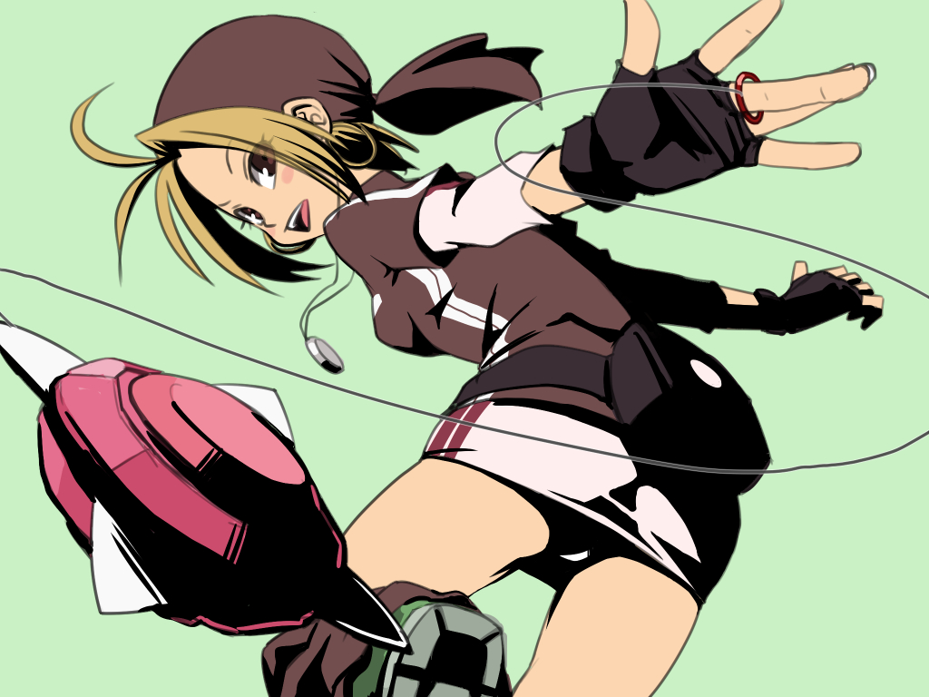 bad_id, bad_pixiv_id, bandana, blonde_hair, malin_(kof), panties, snk, stupa13a