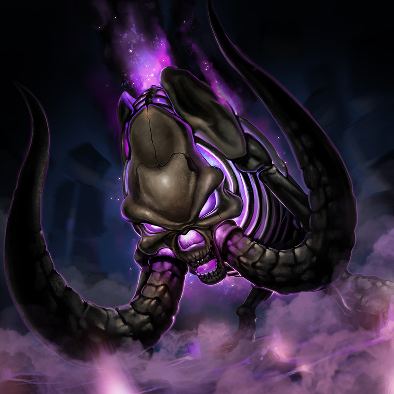 aura, duel_monster, mammoth_graveyard, no_humans, skeleton, smoke, solo, tusks, yu-gi-oh!, zzizzi