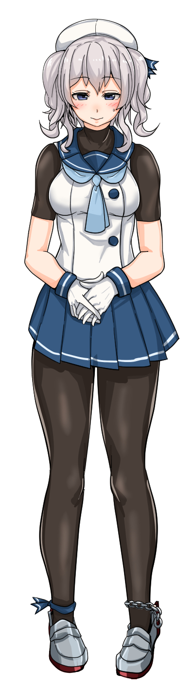 1girl, ankle_ribbon, breasts, cosplay, full_body, gloves, hat, highres