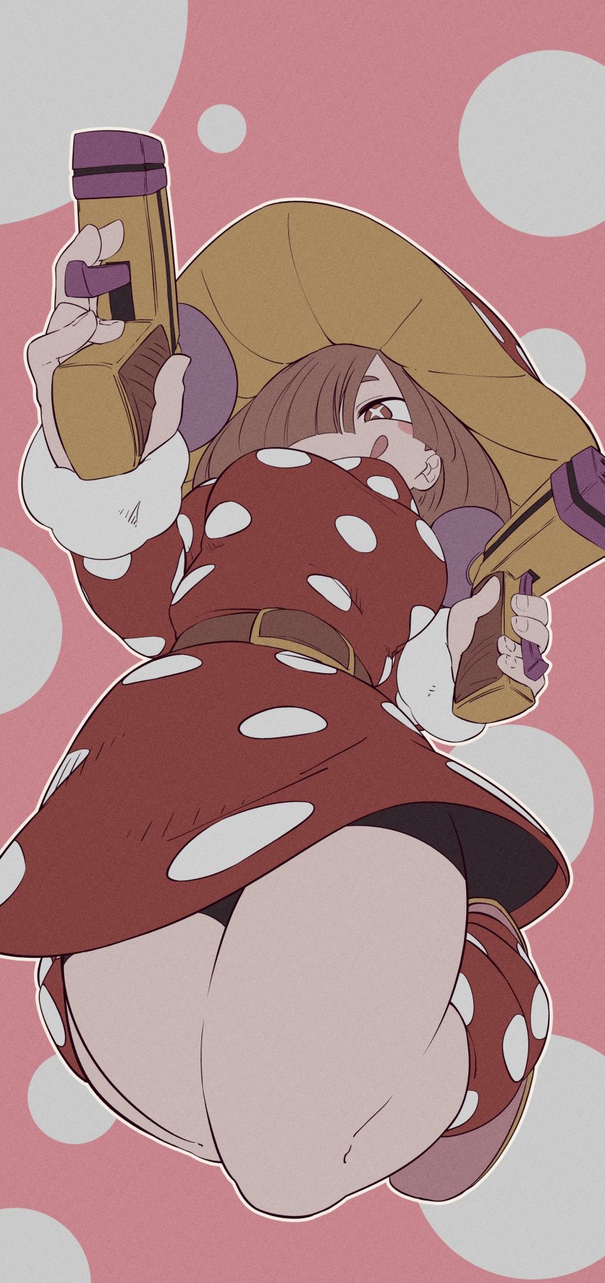 +_+, 1girl, absurdres, belt, blush, boku_no_hero_academia, breasts, brown_eyes