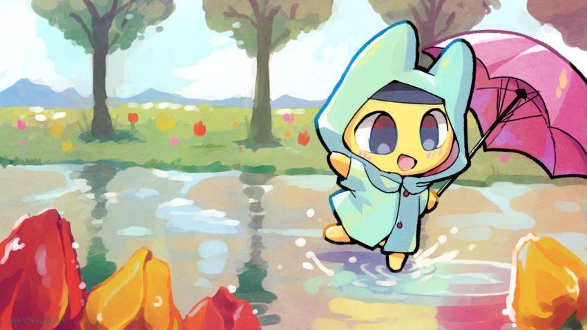 :d, after_rain, artist_name, bad_discord_link, bad_link, black_eyes, blue_raincoat, blush