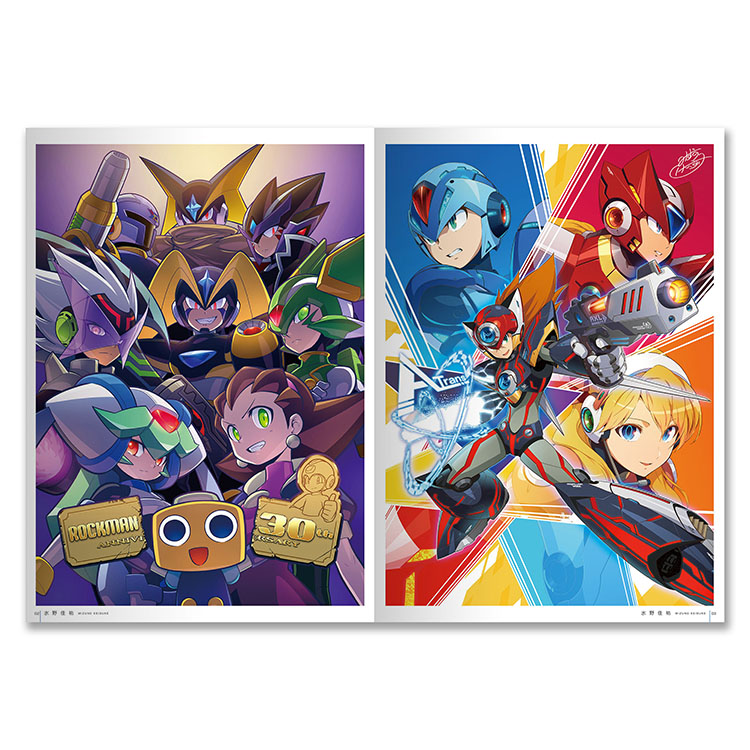 3girls, 6+boys, alia_(mega_man), arm_cannon, armor, axl_(mega_man), bass.exe_(mega_man), bass_(mega_man), blonde_hair, blue_eyes, capcom, grin, gun, helmet, joints, looking_at_viewer, mega_man_(classic), mega_man_(series), mega_man_battle_network, mega_man_legends_(series), mega_man_star_force_(series), mega_man_x_(series), mega_man_zero_(series), mega_man_zx, mizuno_keisuke, multiple_boys, multiple_girls, nero_l, official_art, open_mouth, pandora_(mega_man), red_eyes, robot, robot_joints, rockman_xover, rogue_(mega_man), sage_harpuia_(mega_man), serious, servbot_(mega_man), shoulder_cannon, smile, tron_bonne_(mega_man), vile_(mega_man), weapon, x_(mega_man), zero_(mega_man)