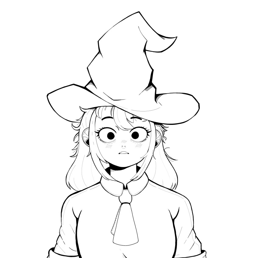 1girl, absurdres, asobi_asobase, boringpudding, breasts, hat, highres, large_breasts