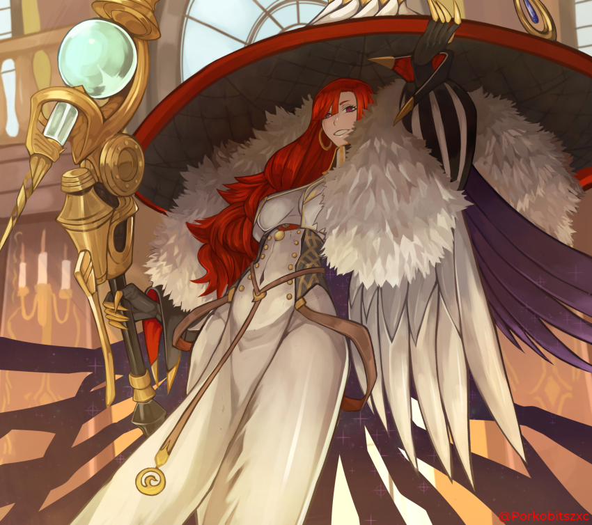 1girl, absurdres, blush, breasts, claws, dress, earrings, fate/grand_order