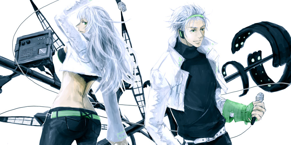 1boy, 1girl, aqua_eyes, bad_id, bad_pixiv_id, genderswap, genderswap_(ftm), hairband