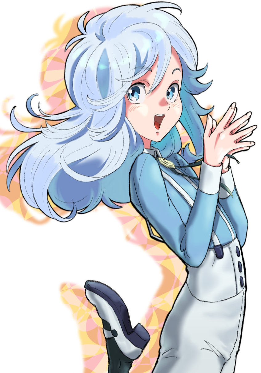 1boy, :o, iwakiyamayukisatoshironanogojuurokushi_akira, arakan, blue_eyes, blue_shirt, highres, kemono_jihen