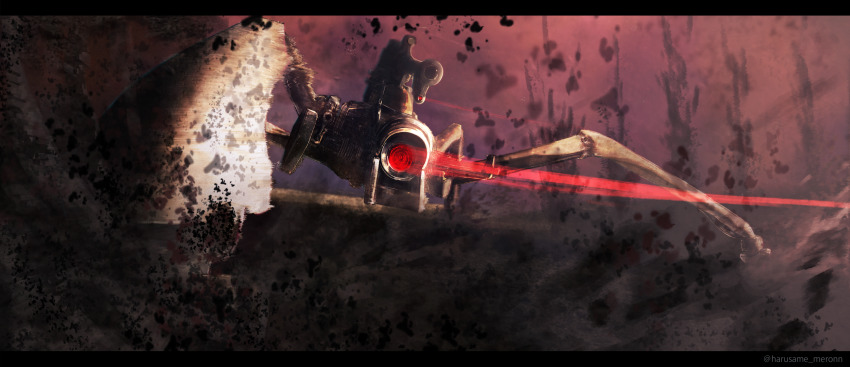 86_-eightysix-, absurdres, glowing, glowing_eye, harusame_meronn, highres, laser, letterboxed