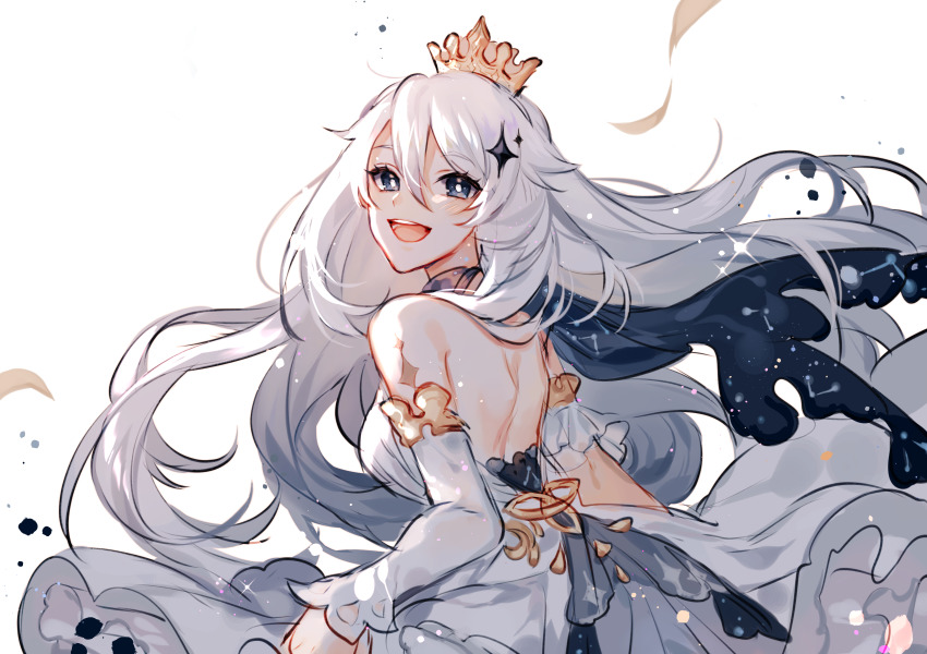 1girl, absurdres, aged_up, alternate_breast_size_(larger), alternate_hair_length, alternate_hairstyle, back, bare_back