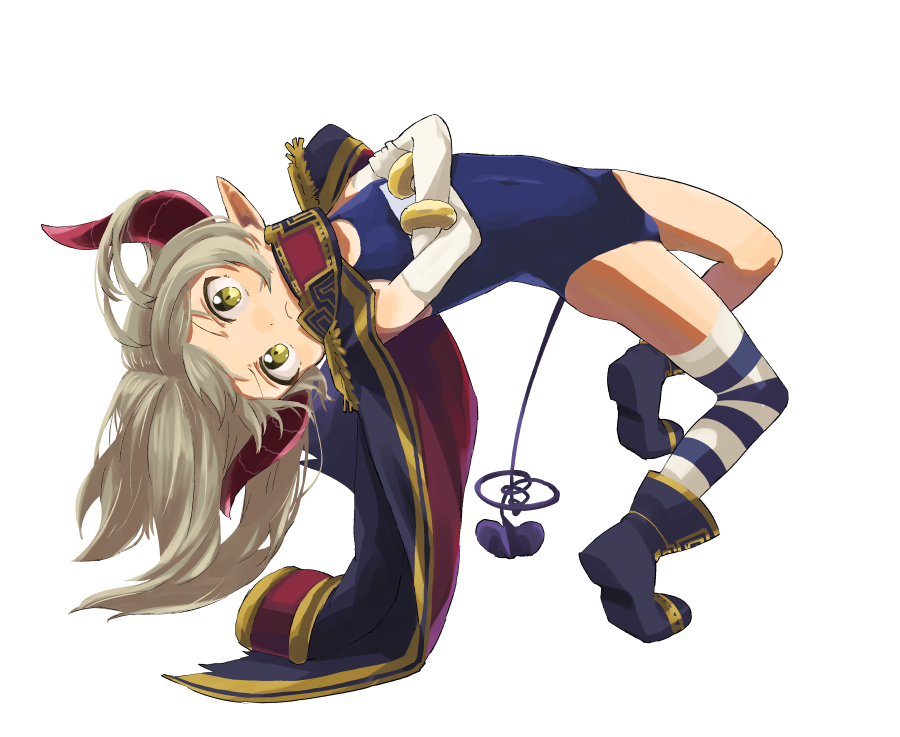 1girl, blonde_hair, brown_eyes, coat, coat_on_shoulders, crossed_arms, demon_horns, demon_tail