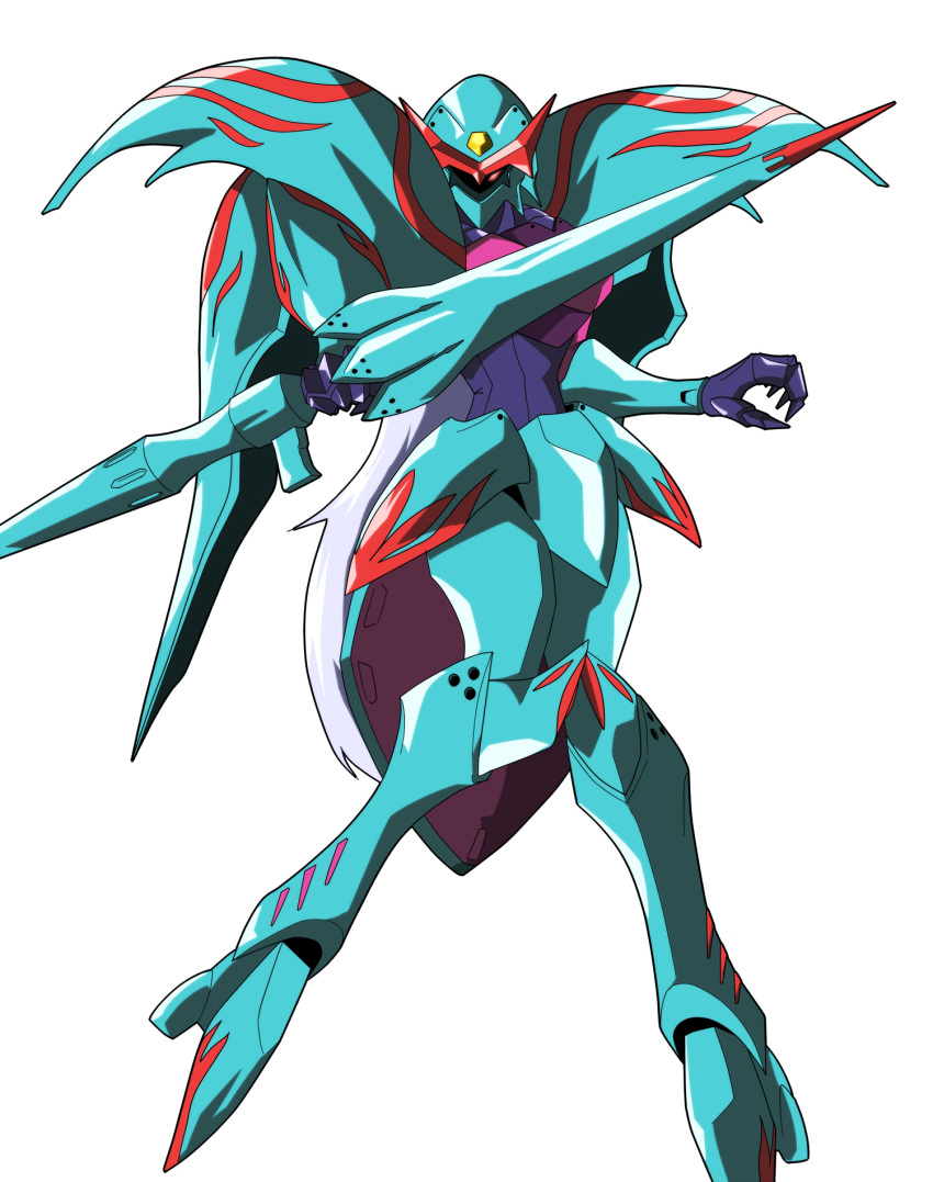 armor, double_blade, fukaya_yuu, gundam, gundam_build_fighters, highres, holding, holding_lance