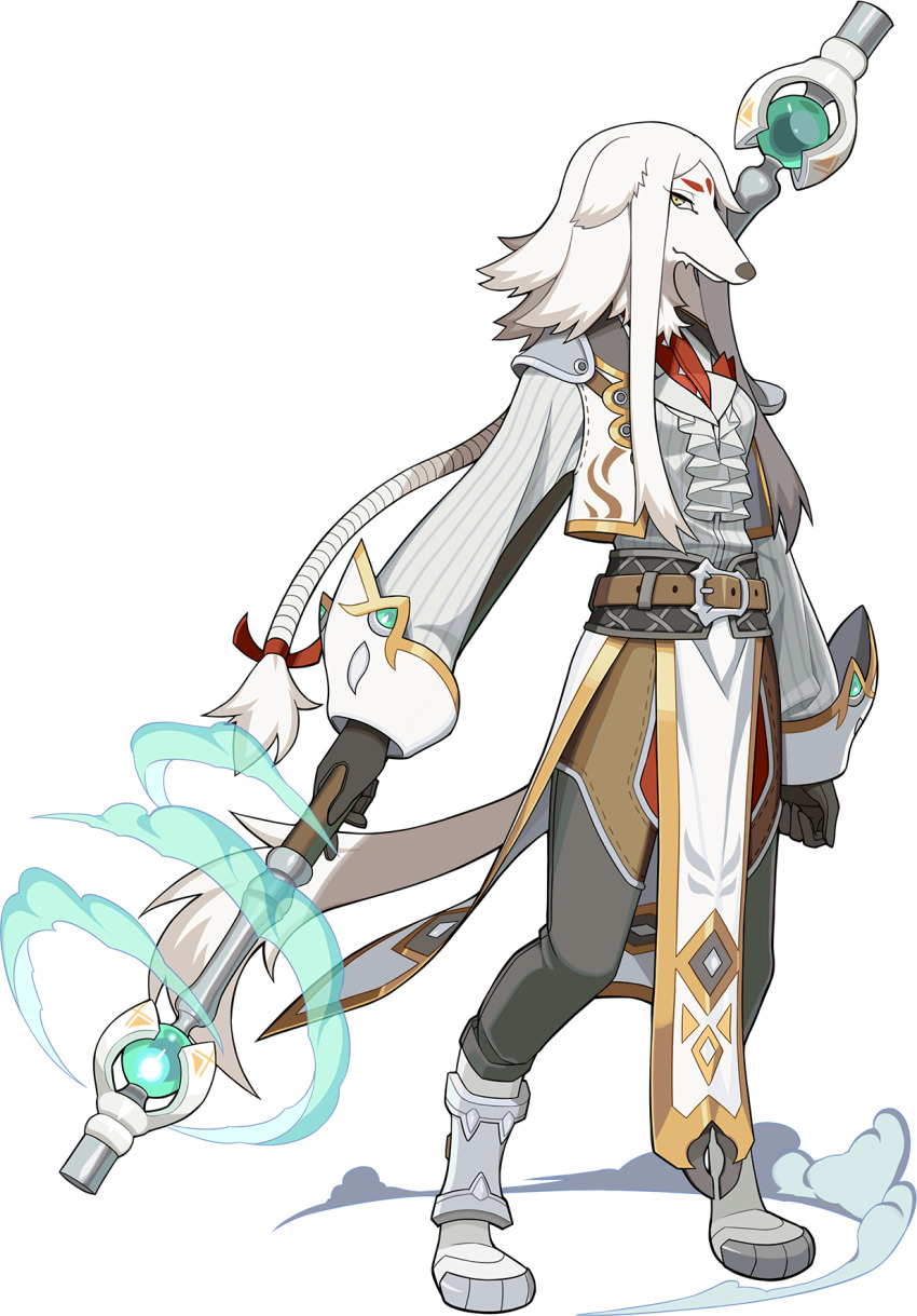 1girl, animal_ears, animal_nose, armor, artist_request, belt, black_gloves, body_fur