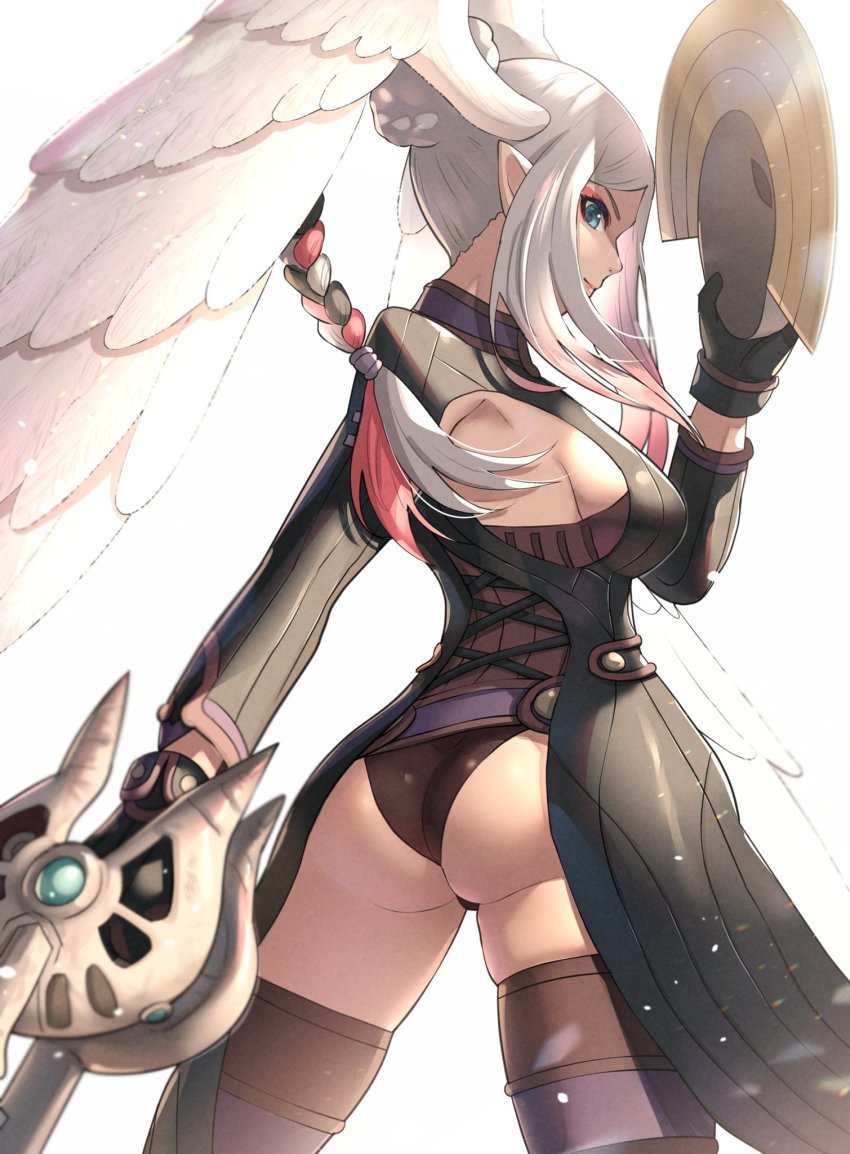 1girl, ass, breasts, gonzarez, highres, nintendo, tyrea_(xenoblade), xenoblade_chronicles_1, xenoblade_chronicles_(series)