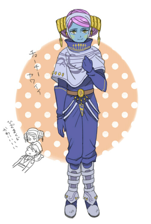 anakin_skywalker, blue_skin, boots, colored_skin, female_focus, purple_hair, riyo_chuchi, star_wars, star_wars:_the_clone_wars_(2008_tv_series), tagme