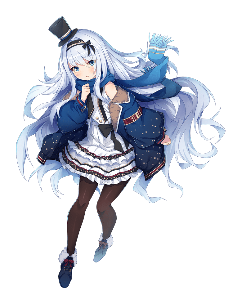 1girl, black_bow, black_hairband, black_headwear, black_necktie, black_pantyhose, blue_coat, blue_eyes