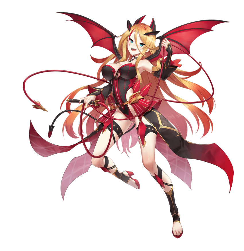 1girl, :d, black_leotard, black_sleeves, blonde_hair, blue_eyes, breasts, cleavage