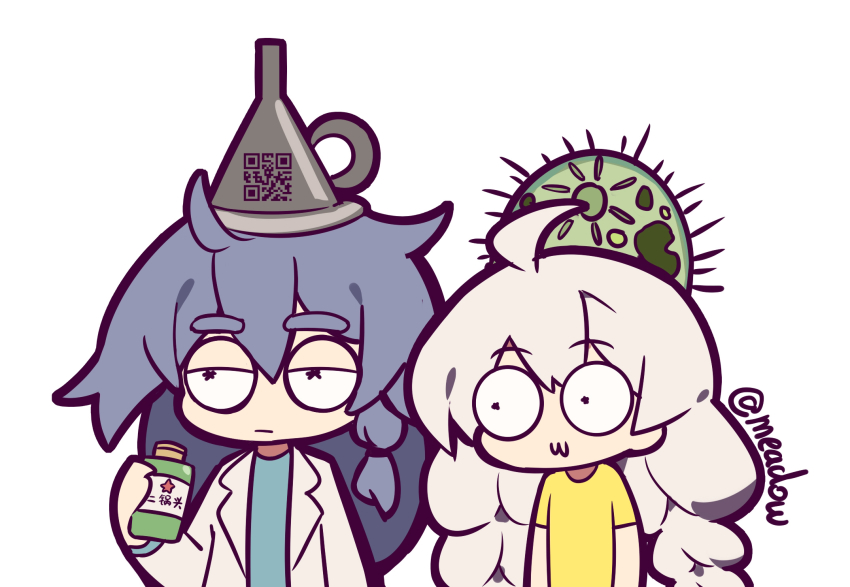 :3, antenna_hair, black_hair, blue_eyes, blue_shirt, braid, closed_mouth, cosplay